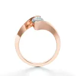 Pierścionek z markizą różowe złoto SBP_023